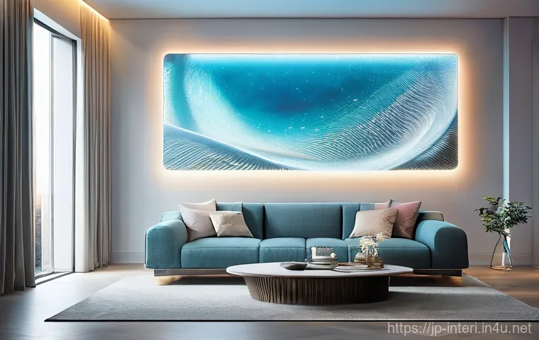 실내건축과 관련된 디자인 경연대회 정보 - **Prompt:** A futuristic, minimalist living room that seamlessly integrates AI and IoT technology fo...